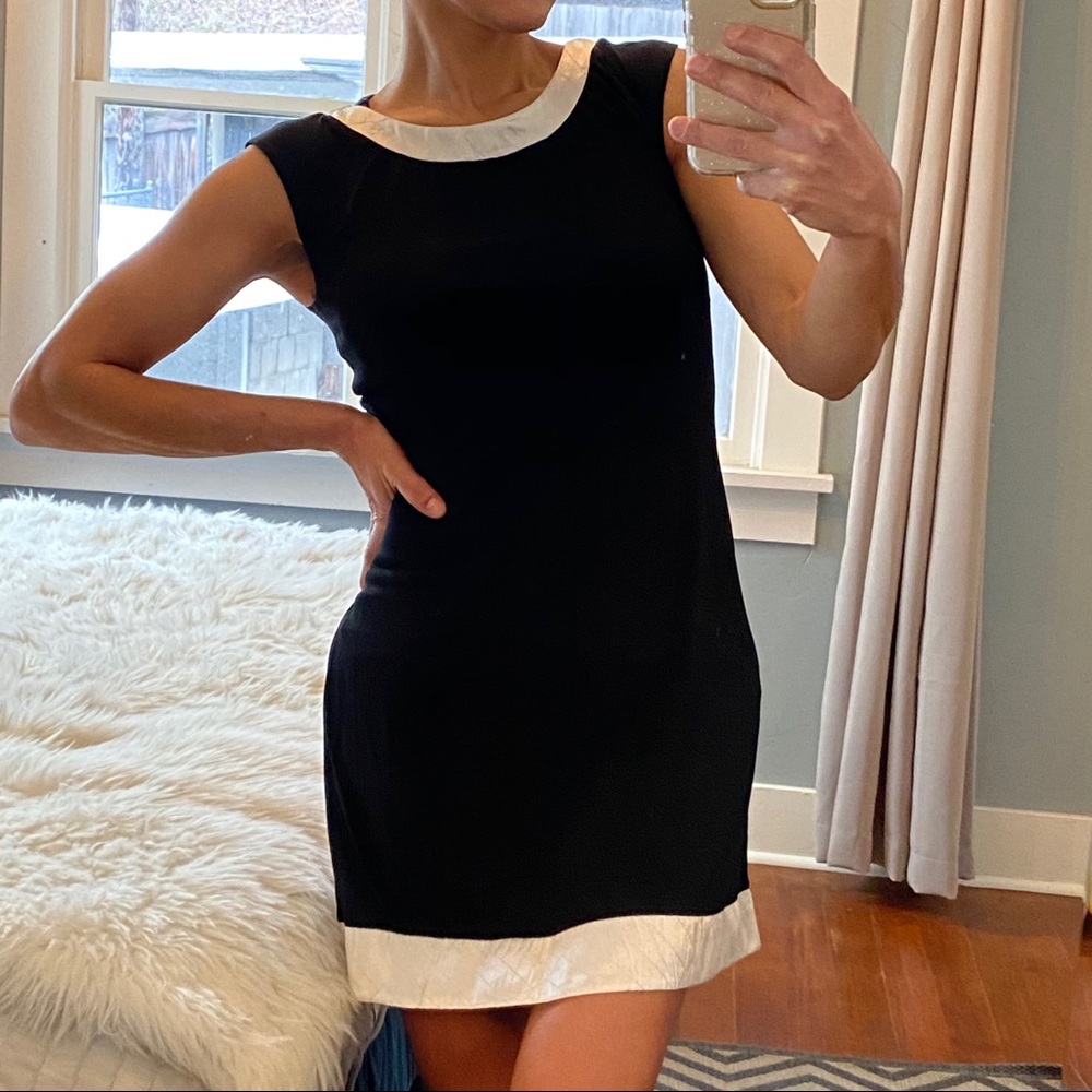 Level eight black and silver mini dress size M